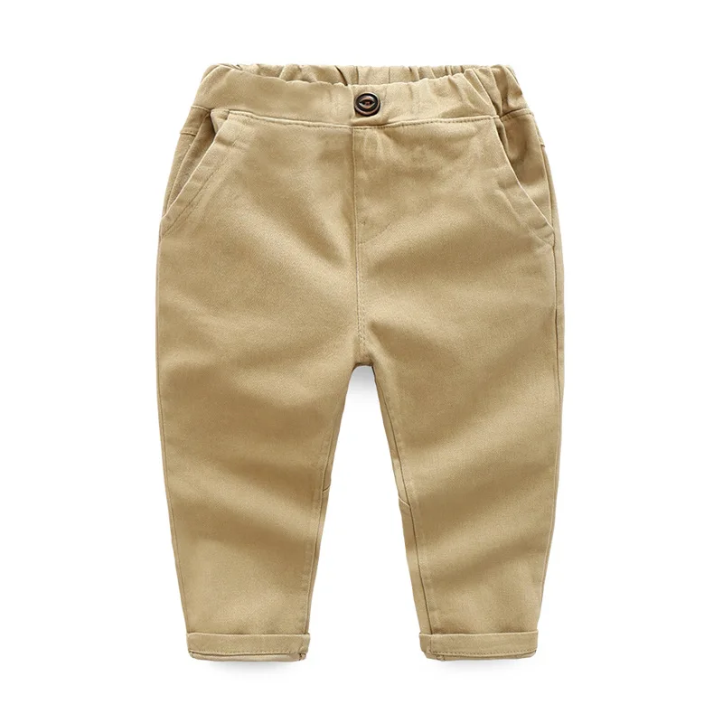 Kindstraum/Новые повседневные штаны для детей Для мальчиков модные хлопковые базовые брюки для маленьких мальчиков Демисезонный детские Качественные брюки, MC789 - Цвет: Khaki