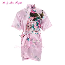 Летний детский халат атласное кимоно цветочный халат для девочки кимоно праздничная одежда Детские пижамы халаты после ванной