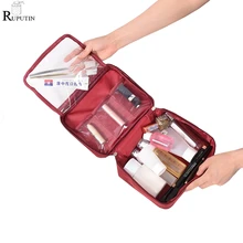 RUPUTIN High Capacity Cosmetic Storage Bags Travel Organizer Makeup Bag For Women Men Necessaries Make Up Case Wash Toiletry Bag lhlysgs brand women double storage large waterproof makeup bag travel cosmetic bag organizer case necessaries wash toiletry bag