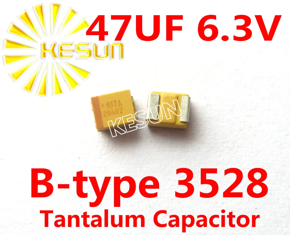 47UF 6 3V B type 1210 3528 476JC SMD Tantalum font b Capacitor b font Connector