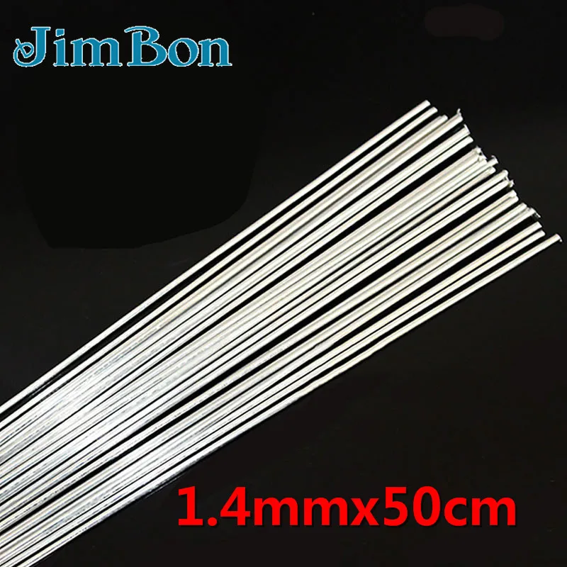 

JimBon 10pcs Silver Welding Rods Low Temperature Metal Aluminum Magnesium Soldering Brazing Rod 1.4mmx50cm