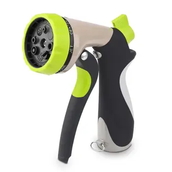 

New 8 Patterns Zinc Front Wrench Handle Garden Hose Nozzles Water Gun Sprinkler Sprayer Lawn Garden Agricultural Irrigation Gun