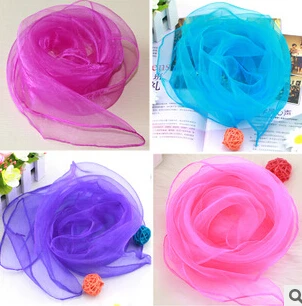 

Square Juggling Silk Dance Scarves Magic Tricks Performance Props Accessories Movement Scarves Early education scarve 100pcs/lot
