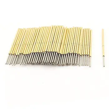 

100Pcs PL75-Q1 Dia 1.02mm Length 33.35mm 120g Spring Test Probe Pin