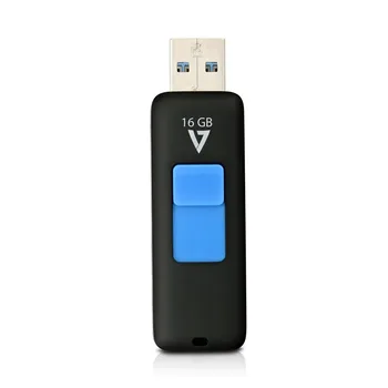 

V7 J153304, 16 GB, USB Type-A, 3.2 Gen 1 (3.1 Gen 1), 50 MB/s, Slide, Black