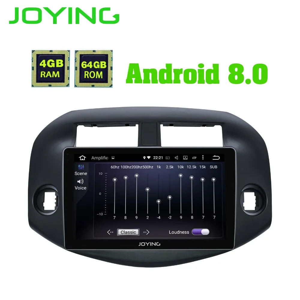 

JOYING Octa 8 Core Android 8.1 4GB RAM 10.1'' IPS screen 2din stereo autoradio GPS head unit for Toyota RAV4 2007 2008 2009 2010