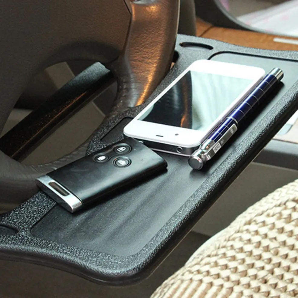 

Car Multifunctional Steering Wheel Card Laptop Tables Grooved Surface Auto Supplies Universal Accessories