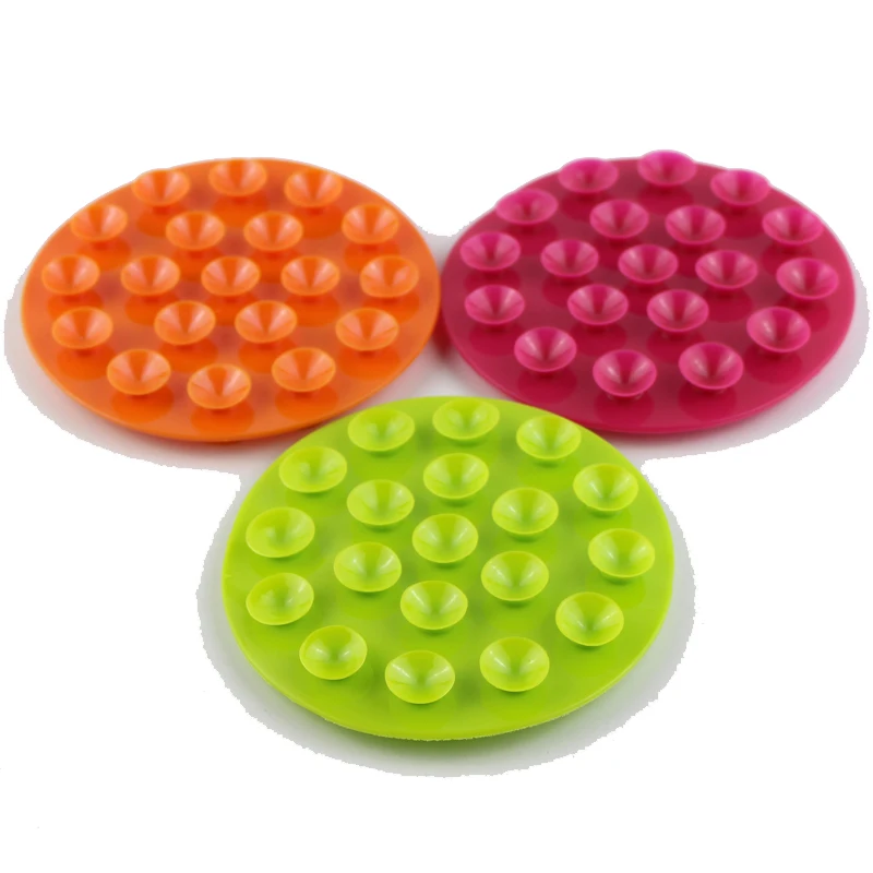 

New Baby Feeding Bowl Cup Anti slip Placemat Double sided 19 Suction Cups Sucker Mat Pads Tableware Fixed Non slip Coaster