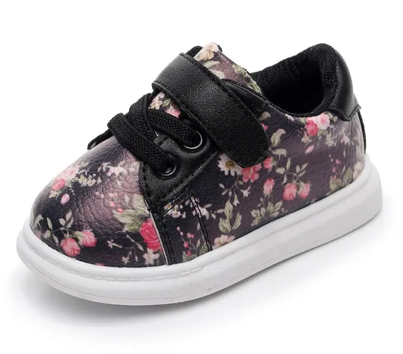 Cute Baby Shoes For Girls Soft toddler Moccasins 2019 Autumn pink Flower little kids Sneakers children Boys sport shoes