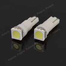 500 шт. горячая Распродажа T5 5050 1 светодиодные лампы SMD с Клинообразная основа для панелей лампы приборной панели DC 12 V