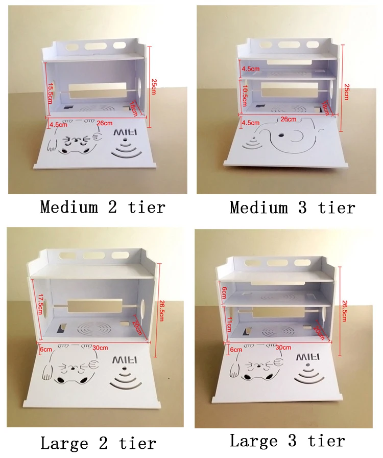 CHOICE FUN 4 слоя домашний офис маршрутизатор Wi-Fi стойка Органайзер флип маршрутизатор коробка для хранения для маршрутизатора