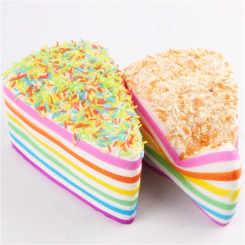 

Squishy Rainbow Cake Bread Phone Straps Slow Rising Bun Charms Gifts Squishy Antistress Toys Anxiety Antistress