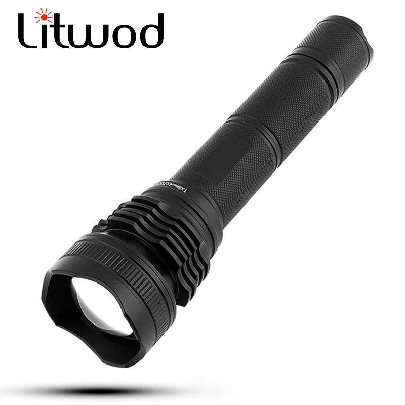 

Z20 Litwod XHP50 LED flashlight 10000LM Aluminum alloy protable light Tactical defense torch For Camping Hiking lanterna