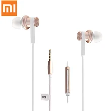 Original Xiaomi Mi IV Hybrid In-ear MIC Dual Dynamic Driver Wired Control Earphone with MIC- Gold for Android iOS For MP3 PC
