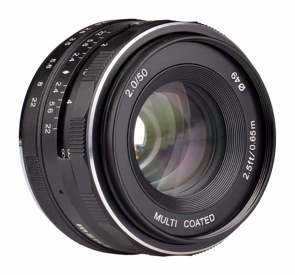 Объектив Meike MK FX 50 2.0 мм f 2 0 с большой диафрагмой и ручной фокусировкой Для