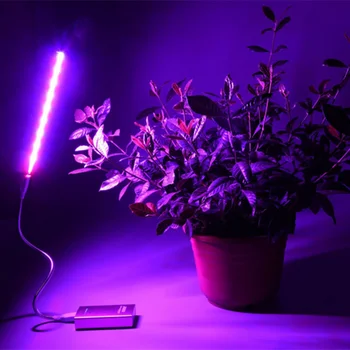 

USB LED Plant Growting Lamp 5V 3W Full Spectrum Lights Silvery Body for Hydroponics System Greenhouse Green Plant CE Grow Led