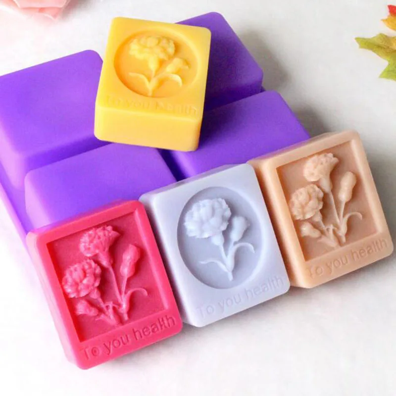 

3D Soap Molds Silicone Candle Mould DIY Fondant Craft Flower Soap Molds Handmade Gift