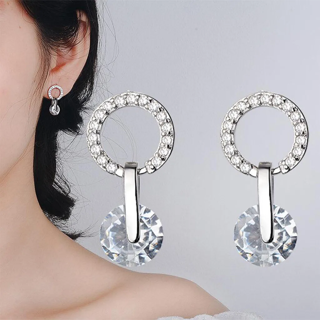 

Fashion earrings 2019 New Popular Diamond Rhinestone Bracelet Earrings Set Accessories for women pendientes