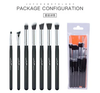

by DHL 200set JAF 7pcs/set Professional Portable Makeup Brushes of Eye Blending Eyeshadow Smudge Shading Brushes JE07SSY-B tools