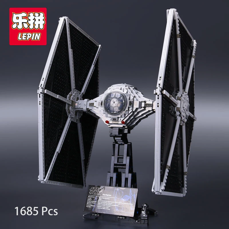 

Lepin 05036 Star Blocks toy plan Tie Thailand Fighter UCS Building Fighter Educational Bricks Toys Compatible with lego 75095