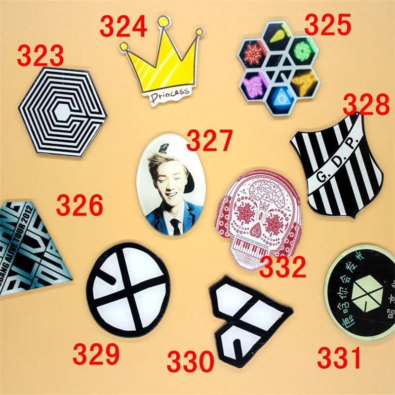 1 шт. Акриловые Броши с героями мультфильмов EXO Oh Se Hun Lay броши принцессы рюкзак для