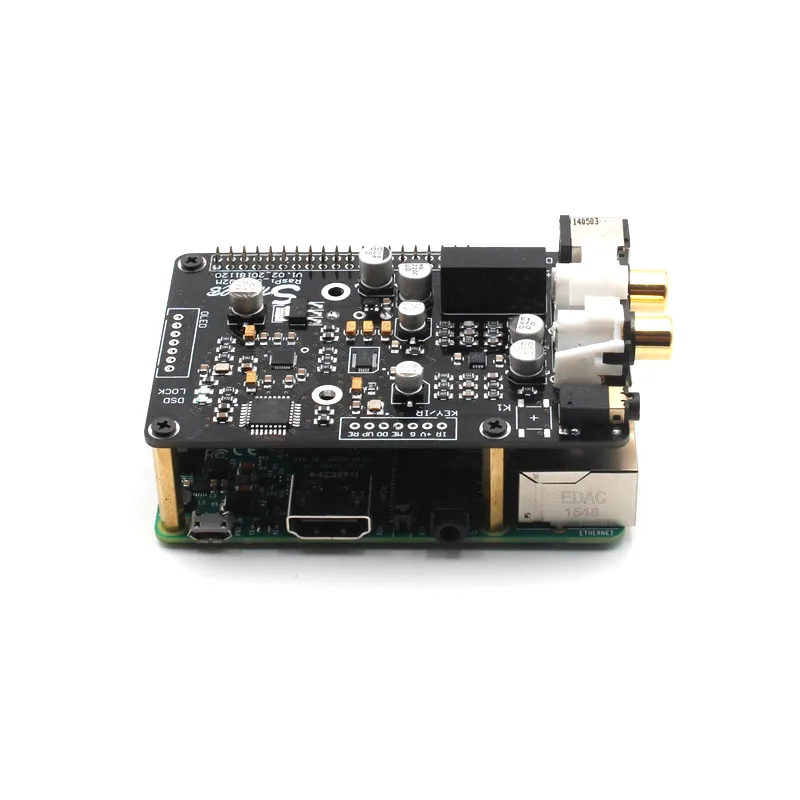 ES9038q2m OPA1612 Op декодер цифровой вещательной платы ies 32bit/384K DSD128 для Raspberry pi 2B 3B 3B+ DAC G3-001