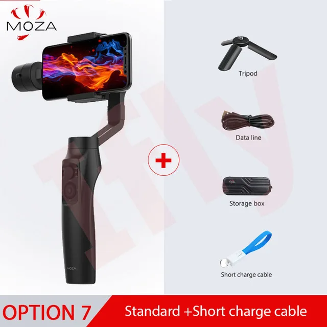 MOZA MINI MI 3-осевой портативный смартфон сотовый телефон видеокамеры Стабилизатор для iPhone X/8 Plus/8/7/6 S SamsungS9/S8/S7 PK Zhiyun Smooth 4 DJI osmo2 - Цвет: with charge cable