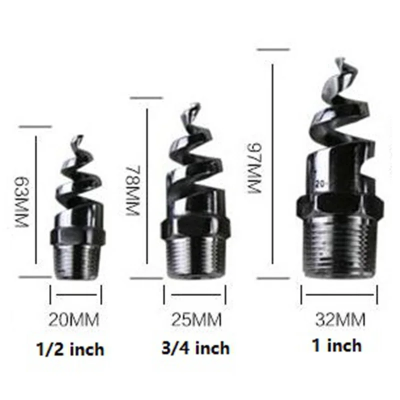 Новейший стиль 1/"-1" Нержавеющая сталь спиральная наружная резьба спринклер высокая температура/коррозионная стойкость полива излучателей