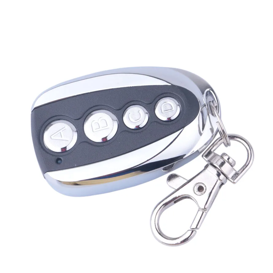 

Universal Wireless RF Door Remote Control Key 4 Channel ABCD 433MHz Electric Garage Door Alarm Keychain Controller Car Keys