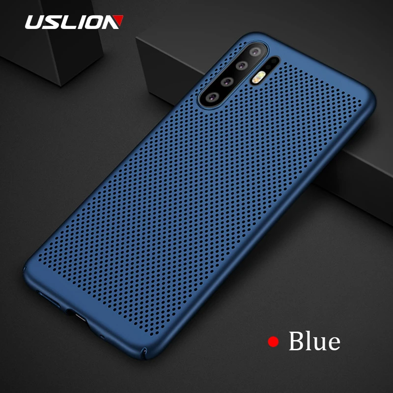 Матовый Жесткий чехол USLION для huawei Honor 10 9 Lite V10 V9 Play 8 8X 7A 7X полый теплоотвод задняя