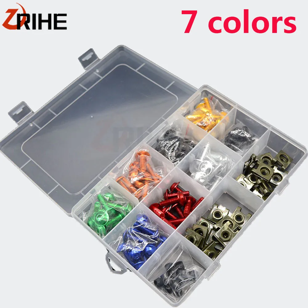 

Motorcycle Accessories Fairing Body Bolts Spire Screw Nut For Kawasaki NINJA ZX6R ZX10R NINJA 250 Z800 Z 1000SX