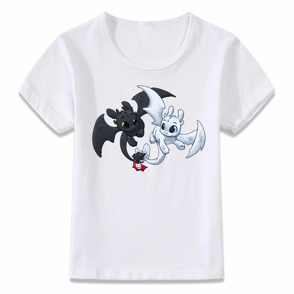 

Kids Clothes T Shirt Light Fury and Toothless T-shirt for Boys and Girls Toddler Shirts Tee