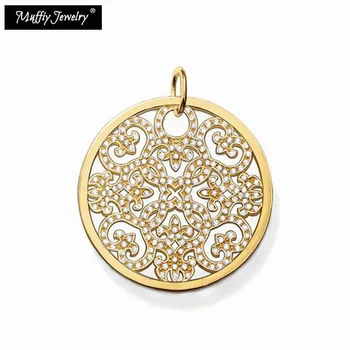 

Golden Ornament Pendant,Thomas Style Glam Fashion Good Jewerly For Women,2017 Ts Gift In Golden Plated,Super Deals
