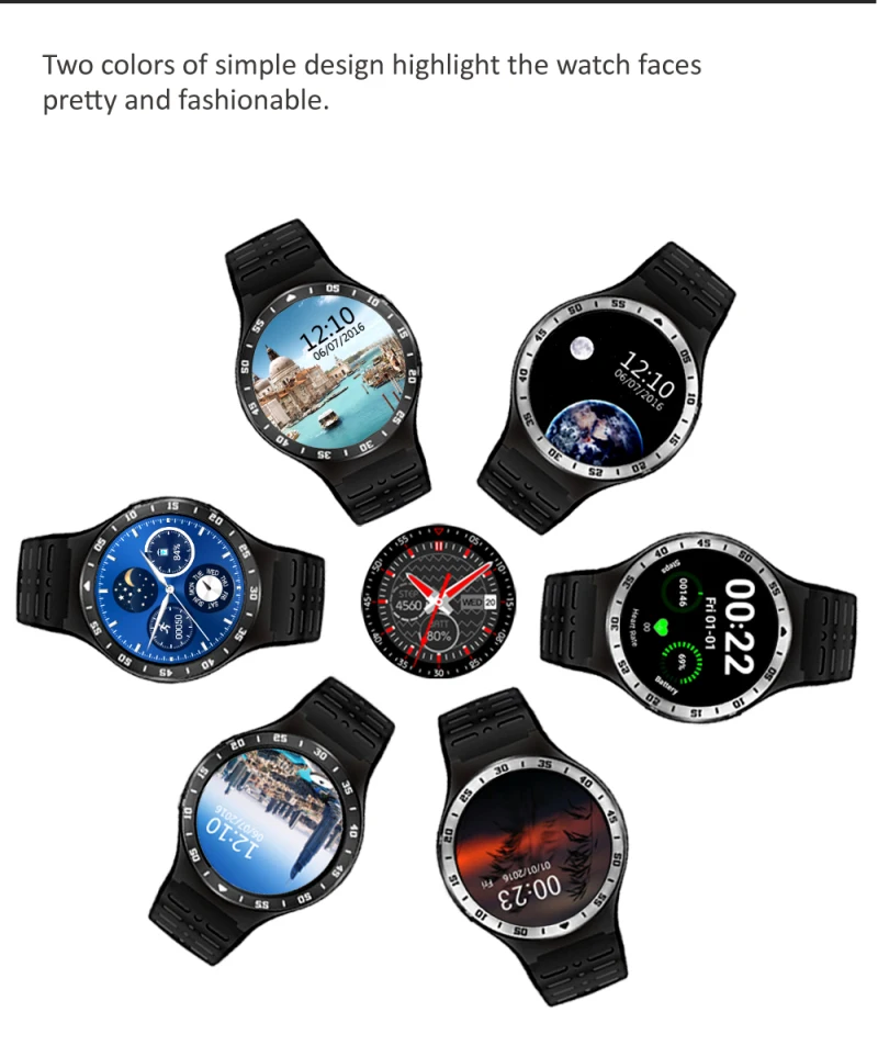 

ZGPAX S99A Quad Core 3G Smart Watch Android 5.1 512RAM 8GB ROM GPS WiFi Bluetooth V4.0 Pedometer Heart Rate MTK6580 SmartWatch