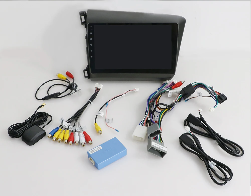 Cheap Car Multimedia Player Android 9.0 Fit For Honda civic 2012-2015 2din car radio gps navigation Bluetooth OBD DAB 4G Wifi SWC Map 31