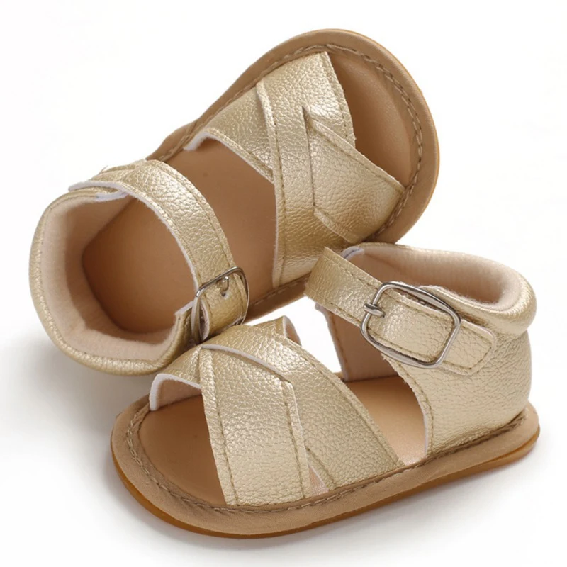 Г. Новая летняя обувь для новорожденных девочек летние сандалии в клетку с леопардовым принтом нескользящая резиновая обувь из искусственной кожи размер 0-18M