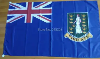 

British Virgin Islands Flag 3x5 FT 150X90CM Banner 100D Polyester Custom flag grommets 6038,free shipping