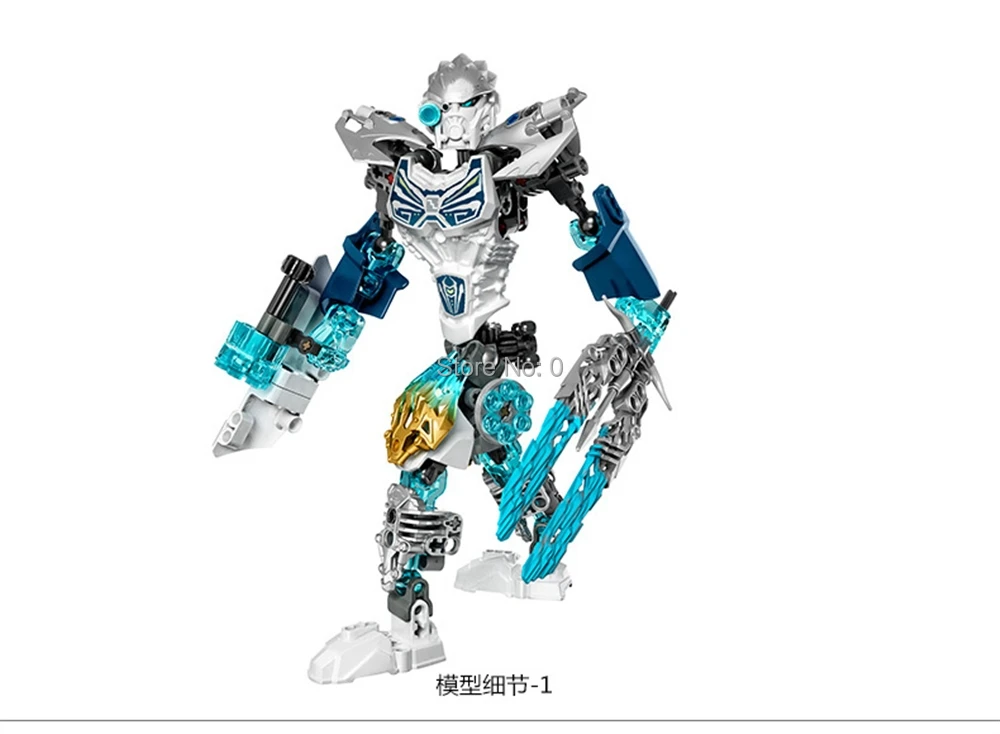 611 4 131 шт. Биохимический воин bionicle kopaka ice 71311 строительные блоки кирпичи