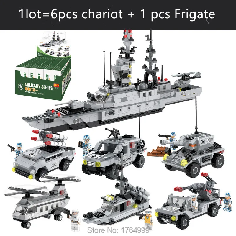 

Military Series Aircraft Carrier 3D Frigate Sea Boat Team Mini Figures Mini Action Figure Building Blocks Toy Kids Enlightenment