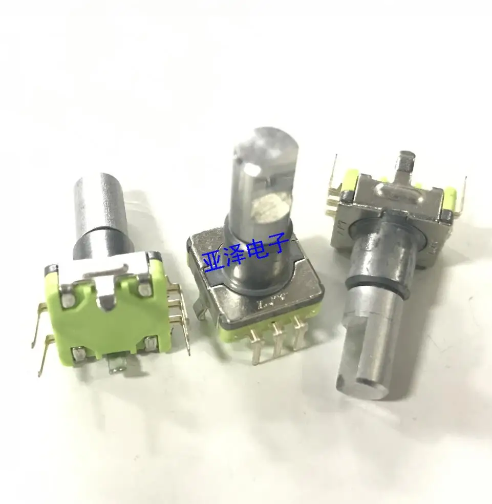 

2PCS/LOT LJV encoder with switch EC11 type, 30 positioning number 15, pulse point axis length 18MM, car DV potentiometer