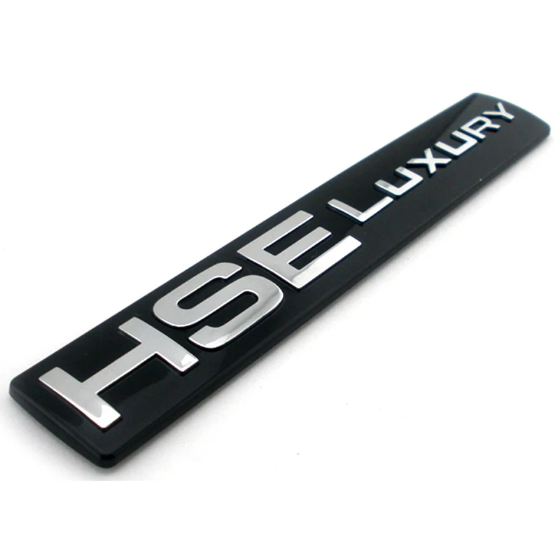 HSE Luxury badge Black+Chrome for Range Rover Sport 2011 supercharged L320 rear 