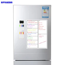 Магнитный A3 планировщик доска Набор для кухни Холодильник Большой сухой стирается календарь Органайзер сделать список блокнот доска-еженедельник