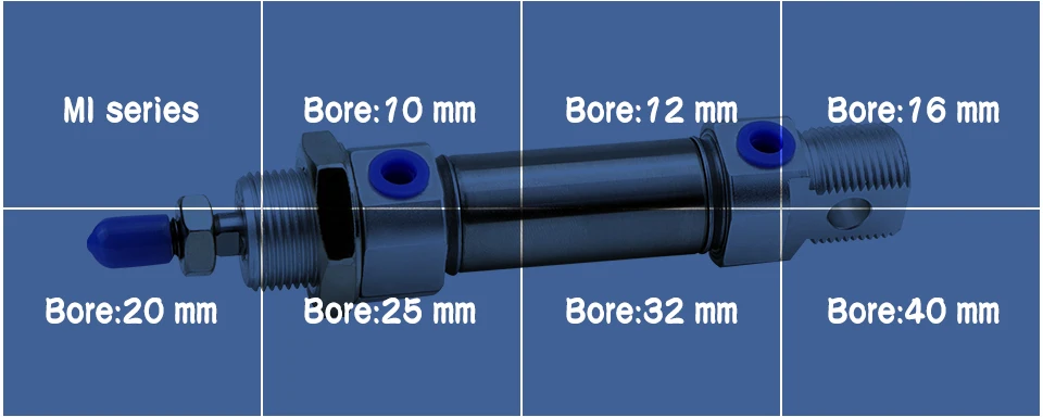 MI20-10/15/20/25/30/40/50-S-CA/U/R/CM нержавеющая сталь мини-цилиндр