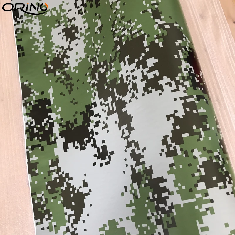 Army Green Digital Camouflage Vinyl Film Sticker-5