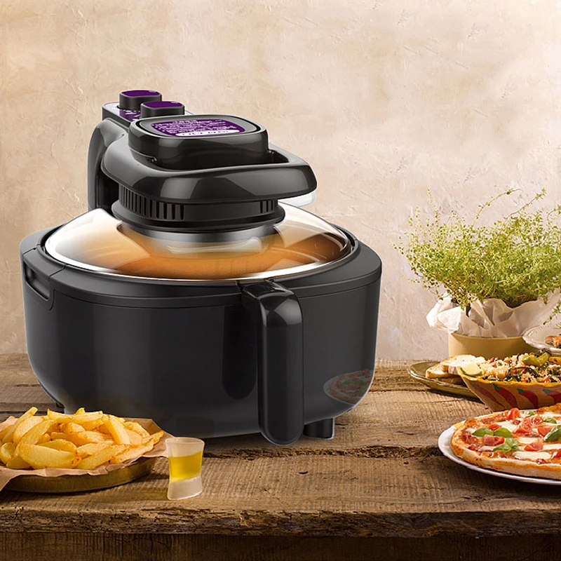 spesifikasi Rumah Tangga Bebas Minyak Mesin Penggoreng Elektrik Multi Fungsi Air Penggorengan Kentang Goreng Mesin 5L Hitam Freidora Dosa Aceite Makanan Udara Listrik fryer