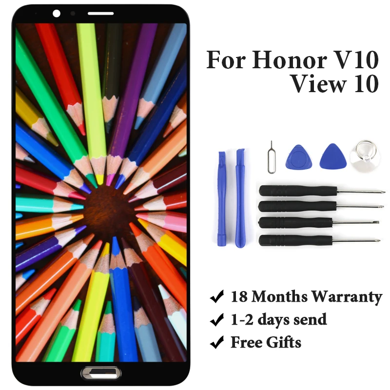 

For Huawei Honor V10 View 10 LCD Display Assembly Replacement With Touch Screen For Huawei Honor V10 View 10 LCD With Tools