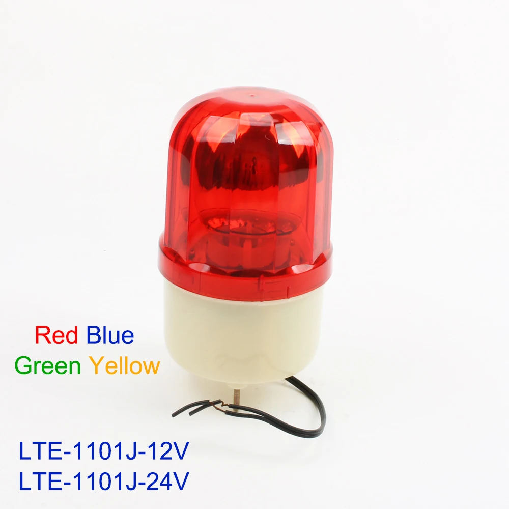 

DC12V 24V Red Yellow Green Blue Rotating Warning Light Lamp Warning Light Beacon for Industrial LTE-1101J lighting with buzzer