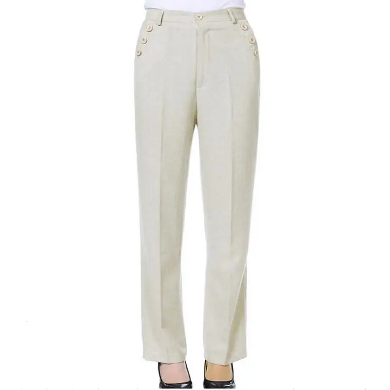 2017 New Fashion Summer Women Casual Straight Pants High