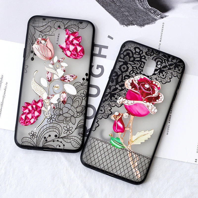 

Lace Floral Case For Samsung Galaxy J2 Core J3 J310 J5 J510 2016 J4 J6 Plus J7 J8 2018 J330 J530 J730 J750 J7 Prime Phone Case