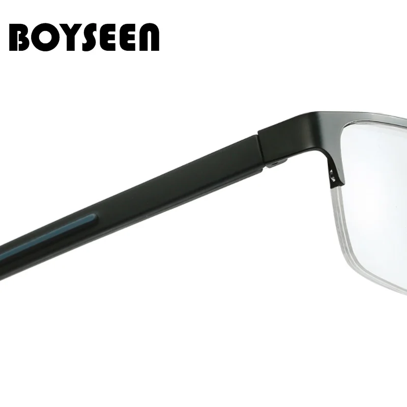 BOYSEEN Titanium Alloy Reading Glasses +0.5 To +4.0 Non Spherical 12 Layer Coated Lenses Business Nearsighted Glasses 0 To -3.0
